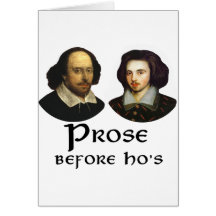 Prose Before Ho's Greeting Card