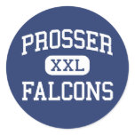 Prosser - Falcons - High School - Chicago Illinois Round Sticker