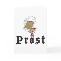 Prost German Drinking Greeting Card