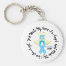 Prostate Cancer God Made My Hero An Angel Key Chains