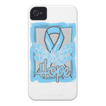 Prostate Cancer Hope Butterfly Portrait iPhone 4 Case-Mate Case