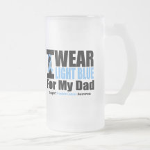 Prostate Cancer I Wear Light Blue For My Dad Mugs