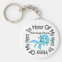 Prostate Cancer In Honour Of My Hero Key Chain