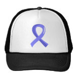 Prostate Cancer Light Blue Ribbon 3 Mesh Hat