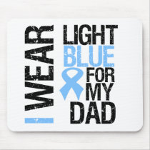 Prostate Cancer Light Blue Ribbon Dad Mouse Pad