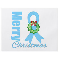 Prostate Cancer Merry Christmas Ribbon Full Colour Flyer