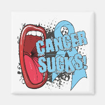 Prostate Cancer Sucks Scream It Fridge Magnets