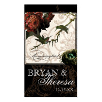 Protea Hummingbird Black Cream - Favour Gift Tags