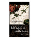 Protea Hummingbird Black Cream - Favour Gift Tags business cards