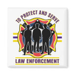Protect and Serve Police magnets