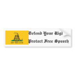 Protect Free Speech Bumper Stickers