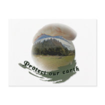 Protect our earth card postcards