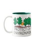 Protect Our Environment Two-Tone Mug