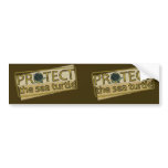 Protect the Sea Turtle bumper stickers
