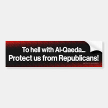 Protect us from Republicans Bumper Stickers