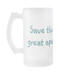Protect wildlife - save great apes mug