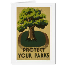 Protect Your Parks 1938 WPA Card