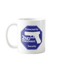 Protected by 2nd Amendment - Blue Mugs
