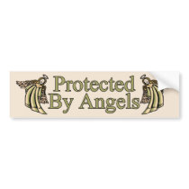 Protected By Angels Bumper Stickers