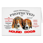 Protected by Hound Dogs cards