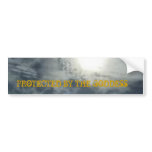 PROTECTED BY THE GODDESS bumper stickers