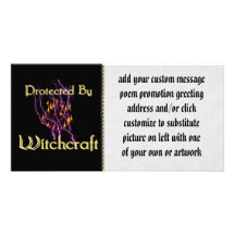 Protected By Witchcraft Picture Card