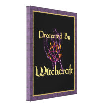 Protected By Witchcraft Stretched Canvas Print