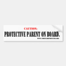 Protective Parent Bumper Sticker