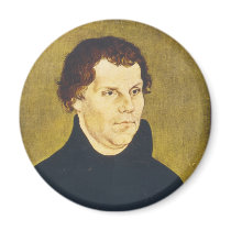 Protestant Reformist Martin Luther by L. Cranach Fridge Magnet