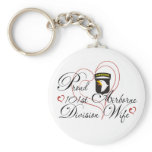 Proud 101st Airborne Division Wife Key Chains