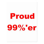 Proud 99%'er post card