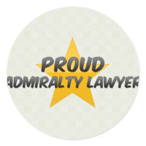 Proud Admiralty Lawyer Round Stickers