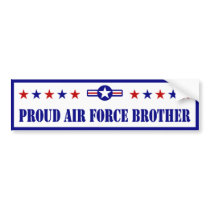 Proud Air Force Brother Bumper Sticker