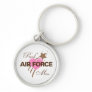 Proud Air Force Mom Heart Keychains