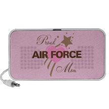 Proud Air Force Mum Heart Notebook Speakers