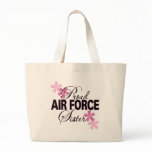 Proud Air Force Sister Tote Bags