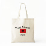 Proud Albanian Mom Canvas Bags