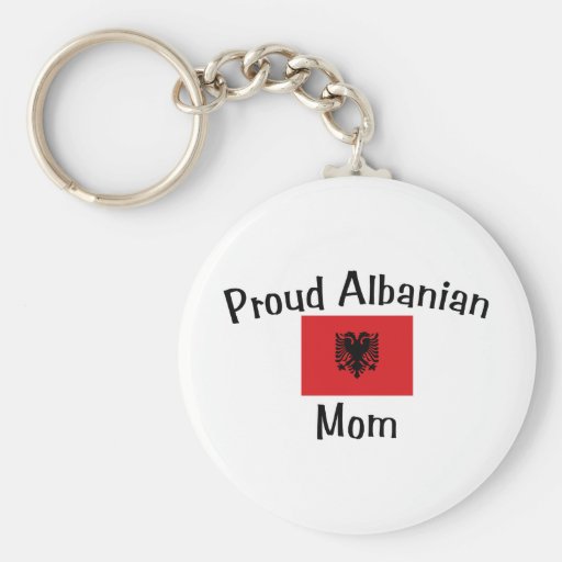 Proud Albanian Mum Key Chain