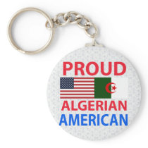 Proud Algerian American Key Chains