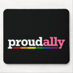 Proud Ally Black Mousepad