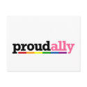Proud Ally White Postcard