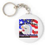 Proud American Barack Obama Keychains
