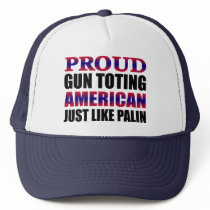 Proud American Gun Owner Like Palin Cap Mesh Hat