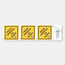 Proud American on Board - 3-in1 Bumper Stickers