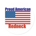 Proud American Redneck stickers