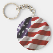 Proud and Patriotic USA Flag Keychains
