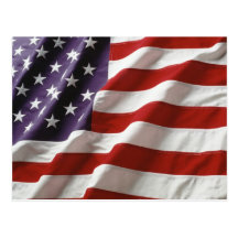 Proud and Patriotic USA Flag Post Cards