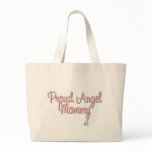 Proud Angel Mummy Tote bags