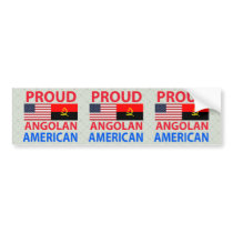 Proud Angolan American Bumper Sticker