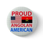Proud Angolan American Pinback Button